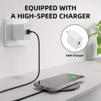 1/2pcs Wireless15W Fast Charger Through Case Lightweight Non-slip Anti-Fingerprint Eficdently Charging Portable Type-C Port - Buy online at  Vibe In Cart.