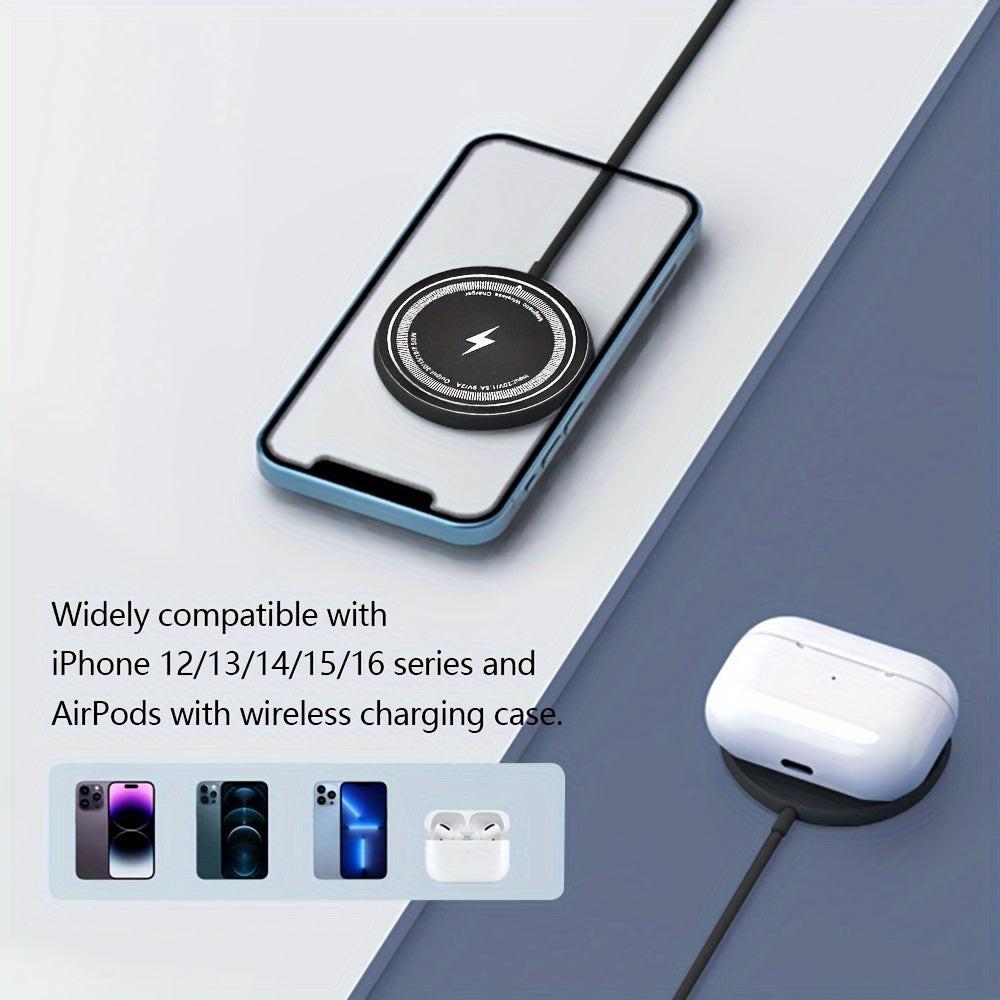 1pc Fast charging Fast-Charging Magnetic Wireless Charger 15W Pad for iPhone 16/15/14/13/12/11, Pro Max/Mini5W Samsung S24/S23/S23/S23 Ultra/S22/S22+/S22 U & for Airpods - Dual Input USB-C/A, Compatible, with Intelligent Over - Buy online at  Vibe In Cart.