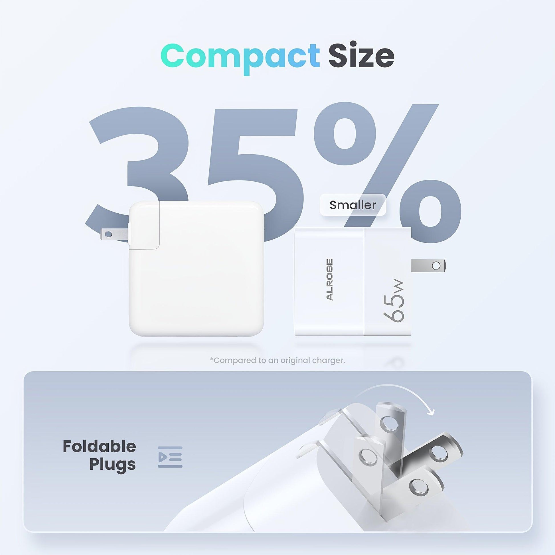 45W/65W USB C Charger, Foldable Fast Wall Charger Block With 3.3FT 100W USB C Cable For MacBook Pro/Air, for iphone 16/16 Pro/16 Pro Max/ for iphone 15/15 Pro/15 Pro Max/14/14 Pro/14 Pro Max, IPad, Galaxy, Pixel, AirPods, & M - Buy online at  Vibe In Cart.