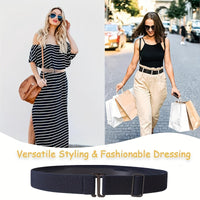 Minimalist No Buckle Belt Monochrome Elastic Waistband Sweet Style Jeans Pants Belts for Women - Buy online at  Vibe In Cart.