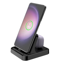 2in 1 Charging Station for Phones and Earbuds with Type-C, Desk Tablet holder Stand Universal for SamSung for Galaxy Ultra/S24/S24+/S23/S23+/S22/S21/S20/S20+/S10/S10+/S9/S9 Plus/S8/Note 20/10/9/8, for Galaxy Buds 2 Pro/Pro/Li - Buy online at  Vibe In Cart.