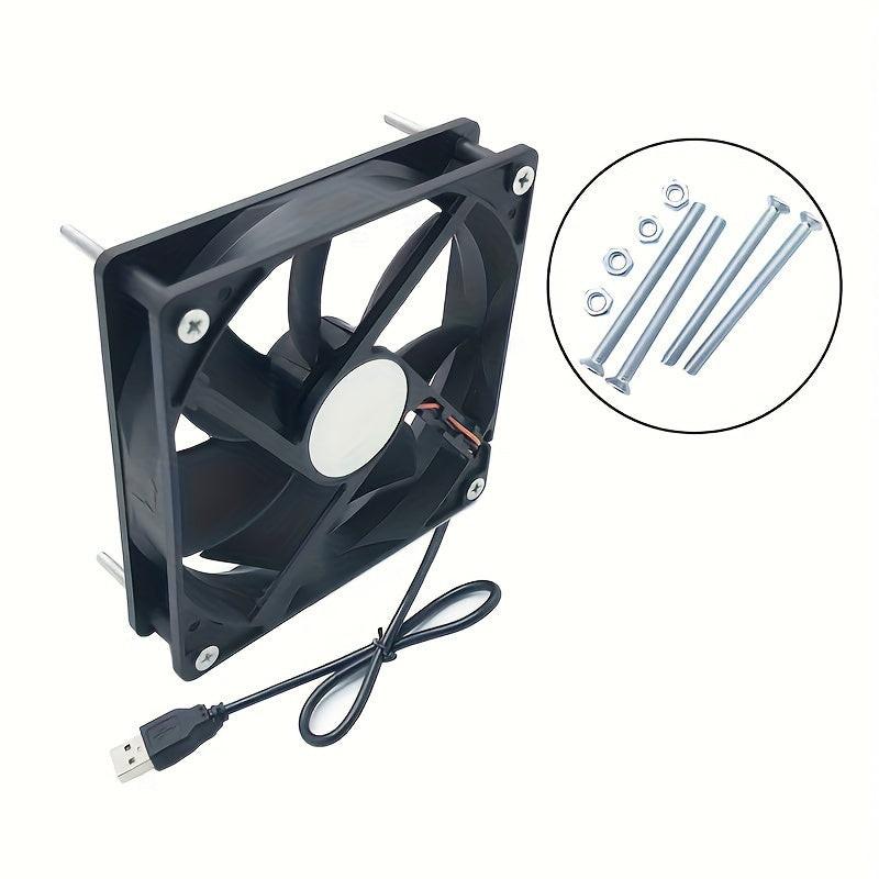 [USB Cooling Case] 12cm 8cm Silent Heatsink USB Case | 5V Computer Ventilation, Router & Set-Top Box Cooling - Buy online at  Vibe In Cart.