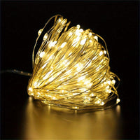 USB LED Fairy String Lights with Copper Wire, Warm White
