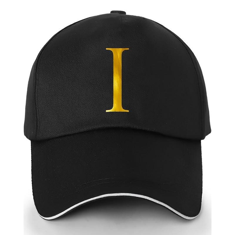 Adjustable Polyester Baseball Cap with Letter Embroidery