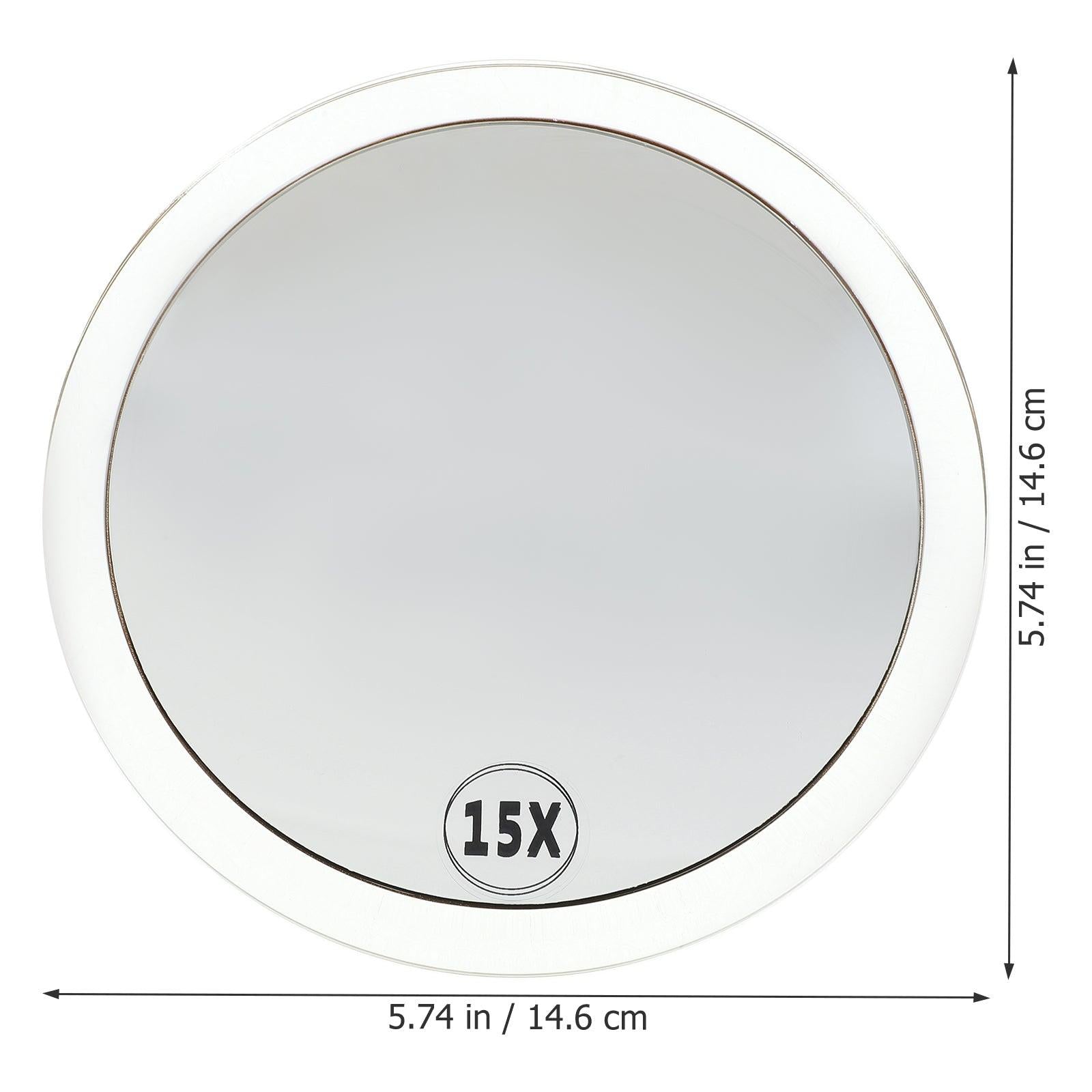 15x Magnification Mirror With Suction Cup Blackhead Compact Remove Pores Tool Bathroom Makeup Mirror Single Side - Buy online at  Vibe In Cart.