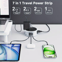 Travel Power Strip With USB Ports, Cruise Approved Power Strip, 3 AC Outlets And 3 USB (1 USB-C), 4ft Extension Cord 45° Flat Plug Power Strip, Non Surge Protector For Travel, Cruise Ship, ETL Listed - Buy online at  Vibe In Cart.