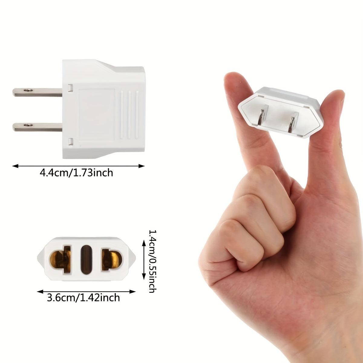 US Plug Adapter, European to USA Travel Plug Adapter, EU to US Plug Converter, Travel from Europe to USA Outlet, Power Travel Adapters European to American, Canada, Mexico, Japan - Buy online at  Vibe In Cart.
