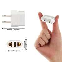 US Plug Adapter, European to USA Travel Plug Adapter, EU to US Plug Converter, Travel from Europe to USA Outlet, Power Travel Adapters European to American, Canada, Mexico, Japan - Buy online at  Vibe In Cart.