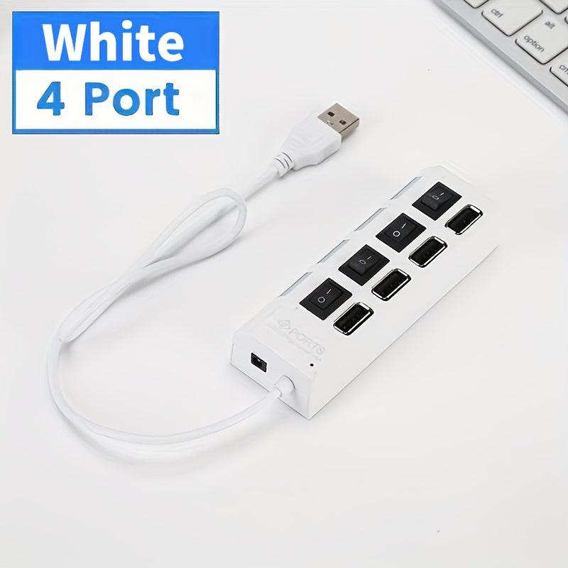 1 4-port/7-port USB Connector | Computer Mouse Keyboard Memory Card Standalone Switch Universal Hub Compatible with Laptops, USB Power Mode 5V, USB2.0 Interface - Buy online at  Vibe In Cart.