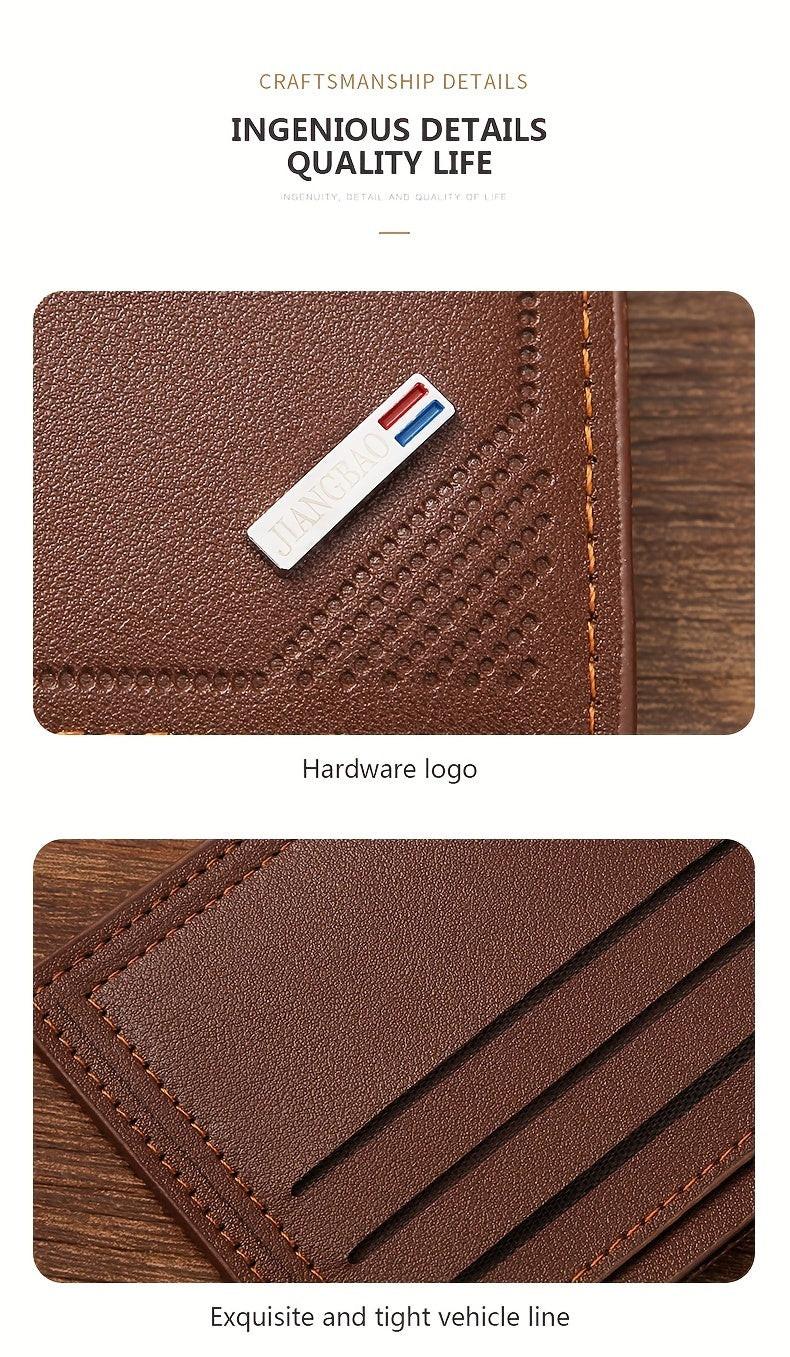Large Capacity Multi-Card Horizontal Business Wallet for Men - Soft, Spacious, and Stylish Design - Ideal for Daily Use and Travel - Buy online at  Vibe In Cart.