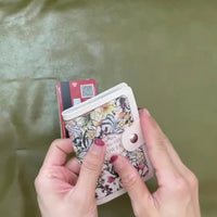 Women's Floral Credit Card Holder Wallet - Multi-Slot Organizer with Snap Closure, Compact ID & License Card Holder, Casual Chic Design for Everyday Use, Wallet Card Holder, Elegant Accessory, Durable Organizer - Buy online at  Vibe In Cart.