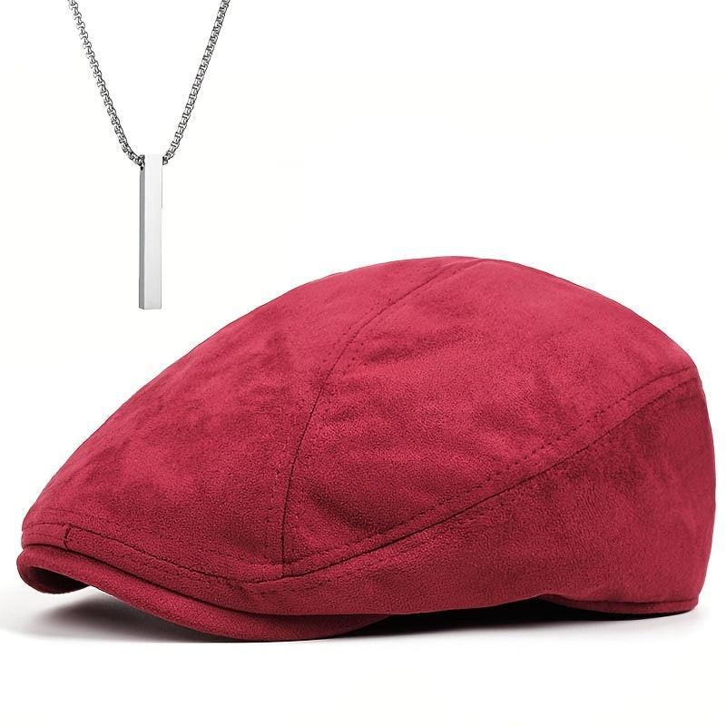 Men's Polyester Woven 2-Piece Set: Winter Hat and Necklace in Mixed Color