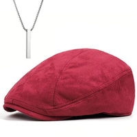 Men's Polyester Woven 2-Piece Set: Winter Hat and Necklace in Mixed Color