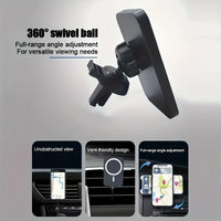 15W Magnetic Wireless Charging Stand, Suitable for iPhone 17/16/15/14/13/12 Series and 25/S24/S23/S22 - USB-C Interface, No Battery Required, Easy to Install, Fashionable Appearance | Essential USB-C Charging Station for Trav - Buy online at  Vibe In Cart.