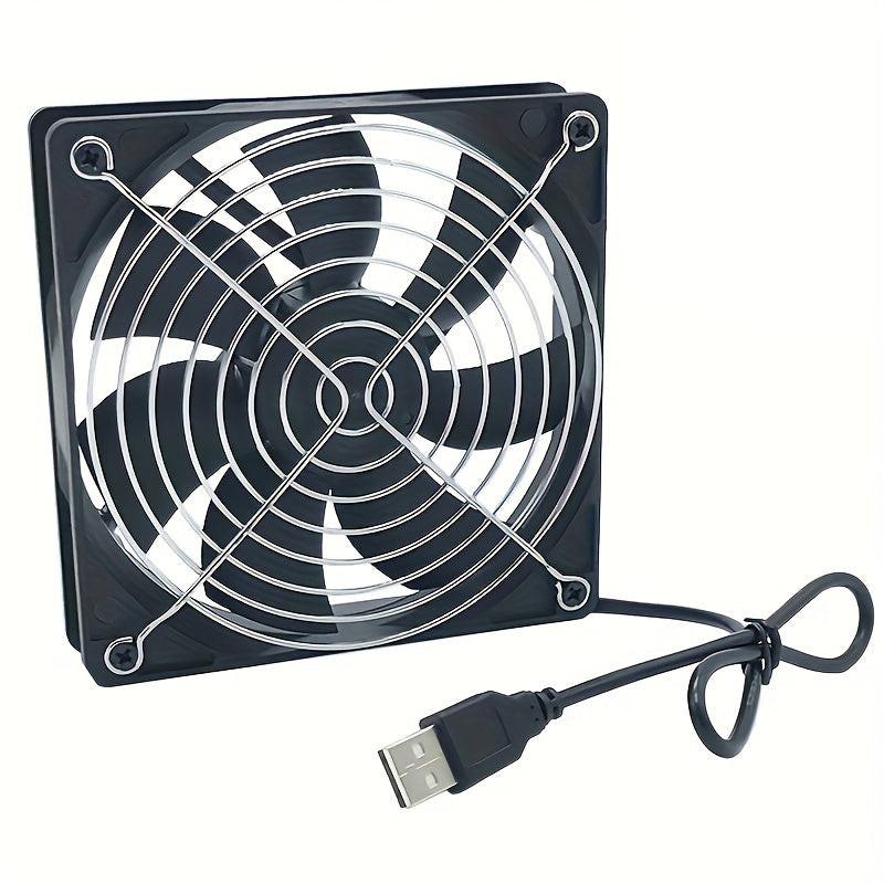 [USB Cooling Case] 12cm 8cm Silent Heatsink USB Case | 5V Computer Ventilation, Router & Set-Top Box Cooling - Buy online at  Vibe In Cart.