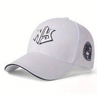 1pc Unisex Baseball Cap with Embroidered NY Logo & Stars - Lightweight Hat, Stretch Fit Adjustable Buckle for Outdoor Fishing, Travel, Shopping - All-Season Sportswear, Adjustable Baseball Cap, Durable Headgear - Buy online at  Vibe In Cart.