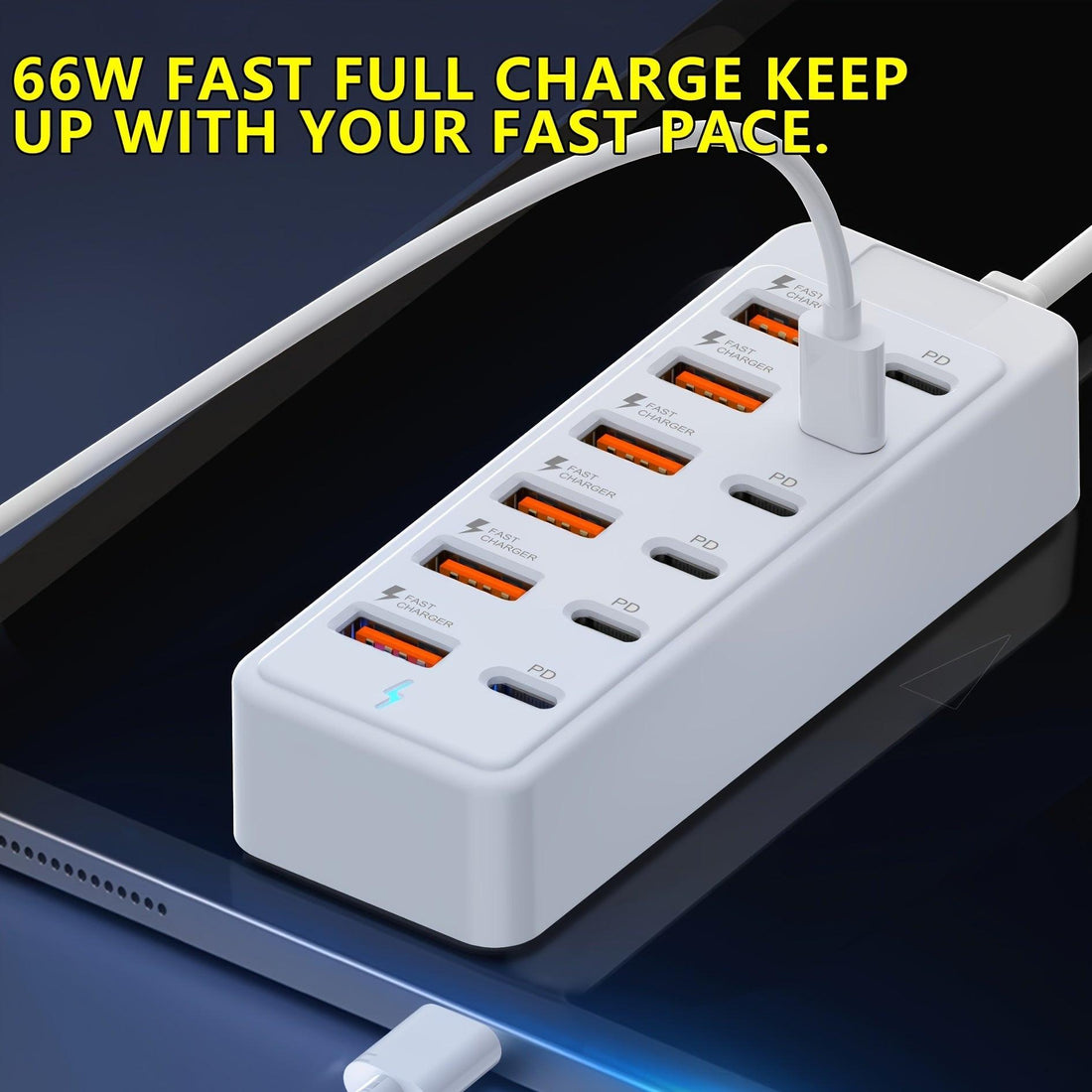 12-Port USB Fast Charging Station - 6×Type-C PD + 6×USB-A Ports, Up to 25W per Port, Compact Design, High-Speed Charging for Laptops/Tablets/Multiple Devices, Workspace Power Hub for Tech Enthusiasts, Power Board, Usb Charg - Buy online at  Vibe In Cart.