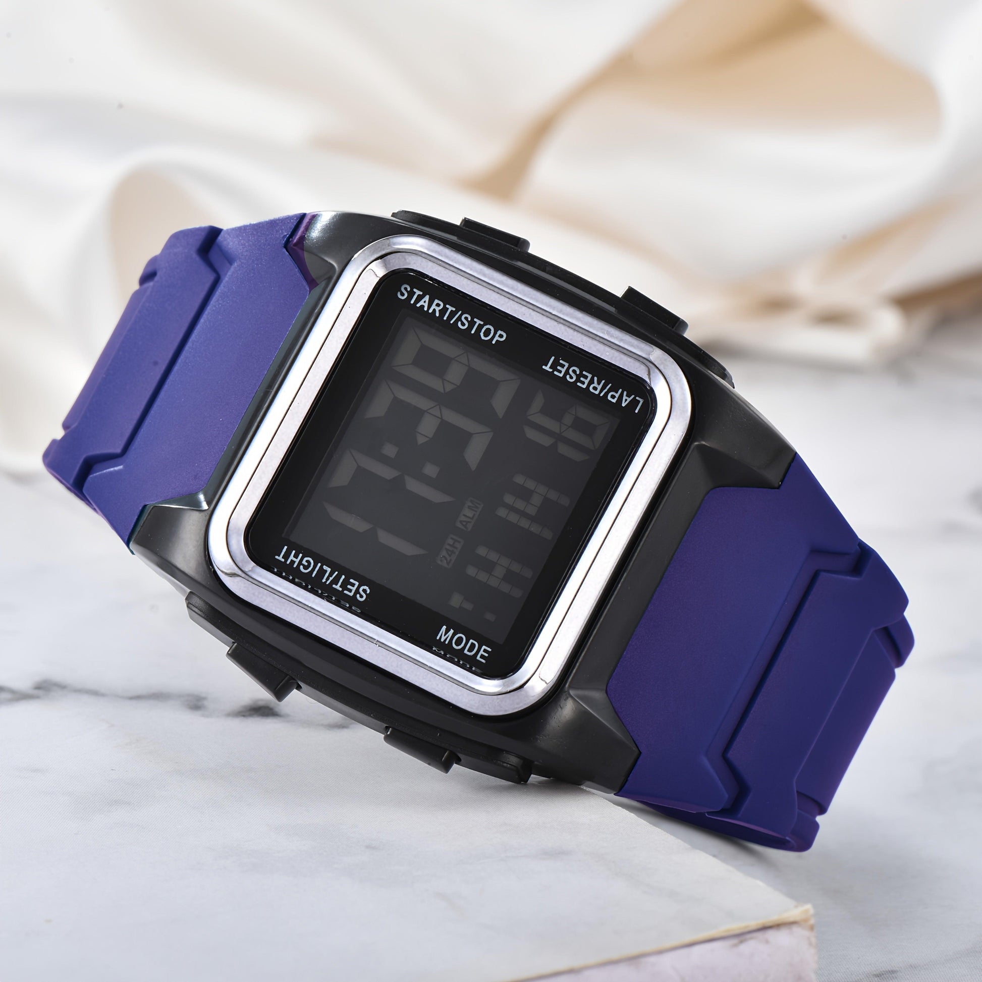 Stylish Square Large Screen Sports Electronic Watch, Night Light Wrist Watch, Suitable For Boys And Girls, Birthday Gift - Buy online at  Vibe In Cart.
