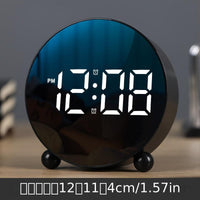 New student creative alarm clock fashion simple office electronic clock LED LCD clock home bedside clock temperature clock plastic clock - Buy online at  Vibe In Cart.