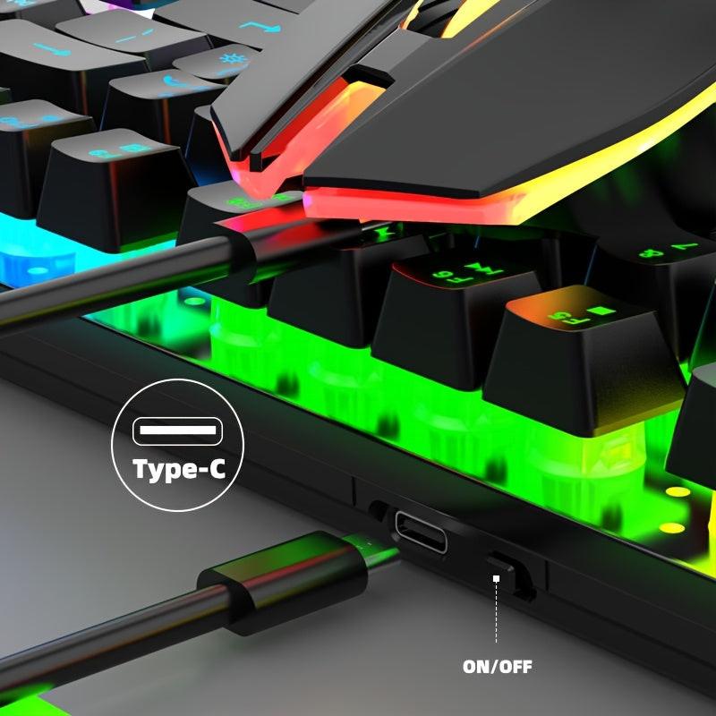 Unleash Wireless Freedom: 10m 2.4G Stable Connection for Ultimate Flexibility.Double The Power: 2000mAh Keyboard & 500mAh Mouse with Fast Type-C Charging.Dynamic RGB Immersion: Breathing Modes & Stunning Rainbow Effects.Compa - Buy online at  Vibe In Cart.