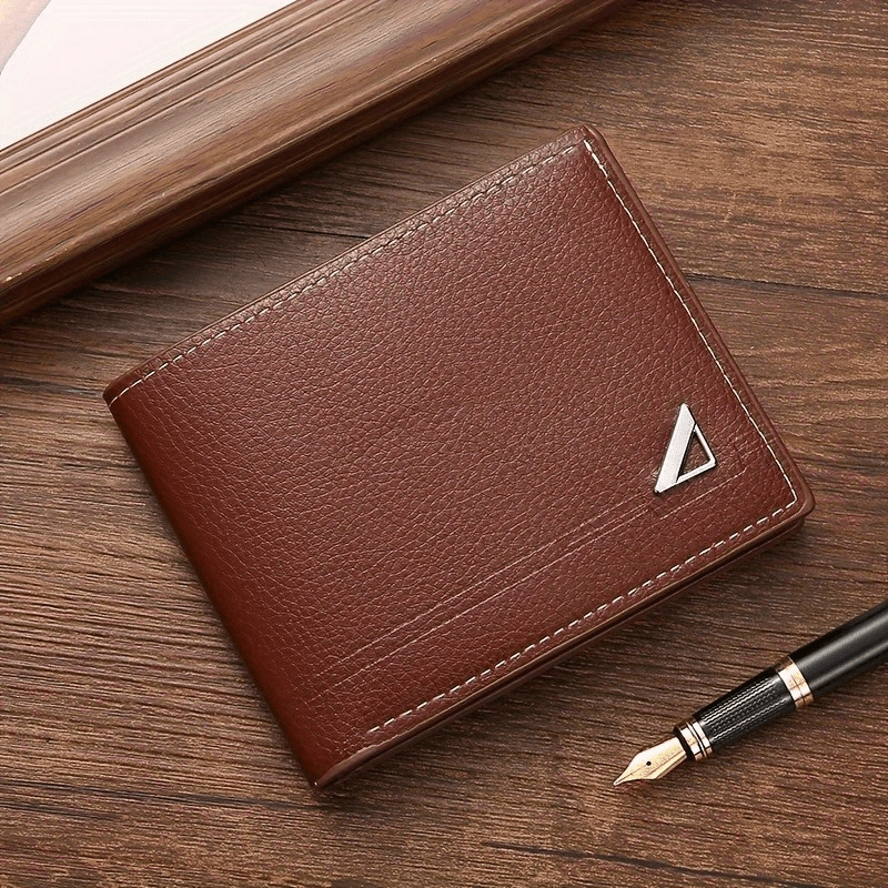 [Christmas Anniversary Birthday] Men's PU Leather Wallet - Large Capacity, Multiple Card Slots | Fits ID Cards, Credit Cards & Cash – Perfect Gift for Christmas, Anniversary, Birthday Valentine’s, Men’s Bifold Billfold - Buy online at  Vibe In Cart.