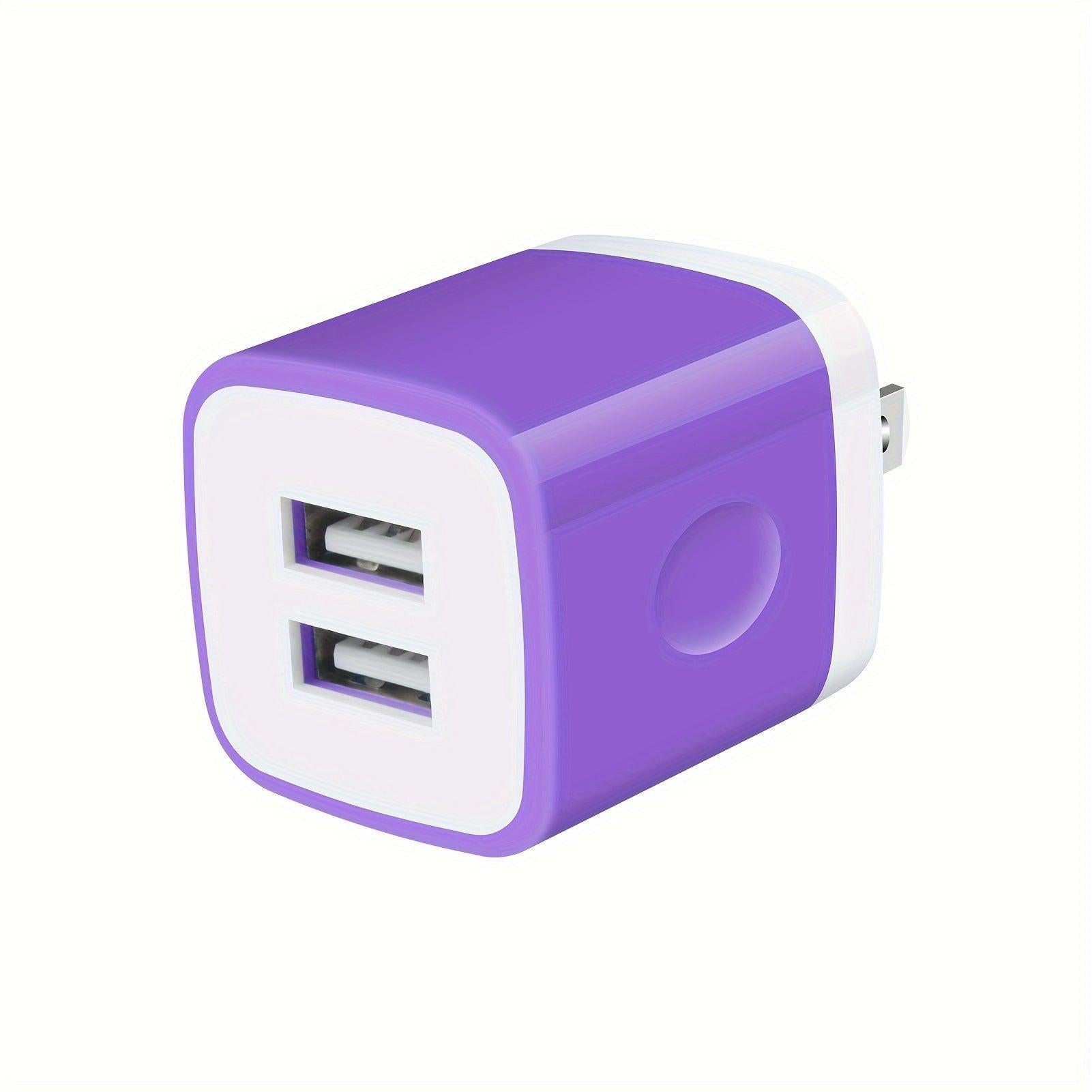 [Fast Charging Plug Box] 1pc USB Wall Charger, Charger Adapter, 2.1A/10W Dual Port Fast Charging Plug Box, Suitable for iPhone 15 14 13 12 11 Pro Max 10 SE X 8 7 Plus Samsung Power Block Fast Charging Box - Buy online at  Vibe In Cart.