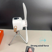 Portable Camping Fan with Light, Free Hook & Optional Tripod | Quiet USB Rechargeable Fan with Remote, Adjustable Speed & Brightness | Long Life, Outdoor Tent Fan for Bedroom, Dorm, Travel - Buy online at  Vibe In Cart.