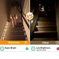 100cm/300cm/500cm Motion Sensor LED Strip Light, Battery-Powered Wall Mount for Wardrobe, Stairs, Pantry, Cabinet, Bed, Storage Cabinet, Powered, 3000K Warm White - Buy online at  Vibe In Cart.