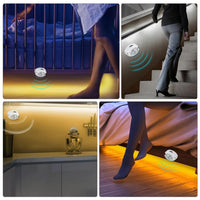 1 Roll LED Light Strip Motion Sensor Light, DC5V Warm White Light Body Sensor Light, 3.28ft To 16.4ft Flexible Light Strip, Suitable For Stairs, Corridors, Mirrors, Cabinets, Bedrooms And So On - Buy online at  Vibe In Cart.