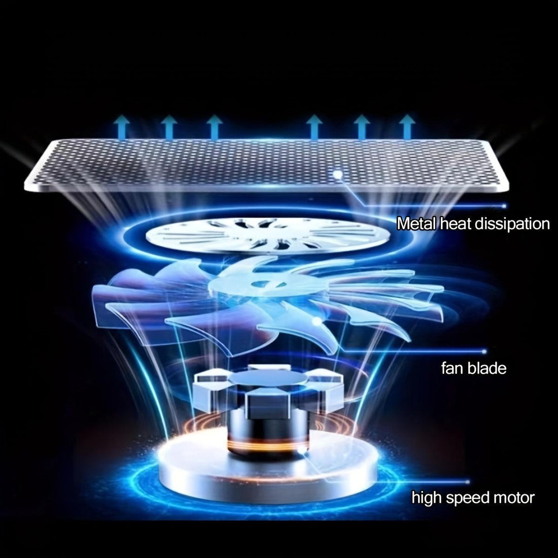 Laptop Cooling Stand with Adjustable Height and Foldable Design - Buy online at  Vibe In Cart.