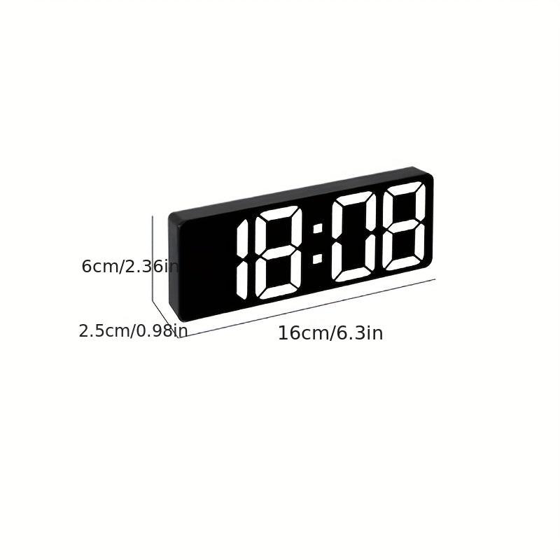 1pc Creative Mirror Digital Alarm Clock | LED Display, Temperature Time Date, USB Plug In, Silent, Portable, Ideal for Home Office Decoration, Perfect Gift for Christmas And Valentine'S Day - Buy online at  Vibe In Cart.