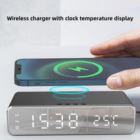 Wireless Charger with LED Alarm Clock and Thermometer Three-in-One Stylish Control Design Suitable for Home or Office Use - Buy online at  Vibe In Cart.