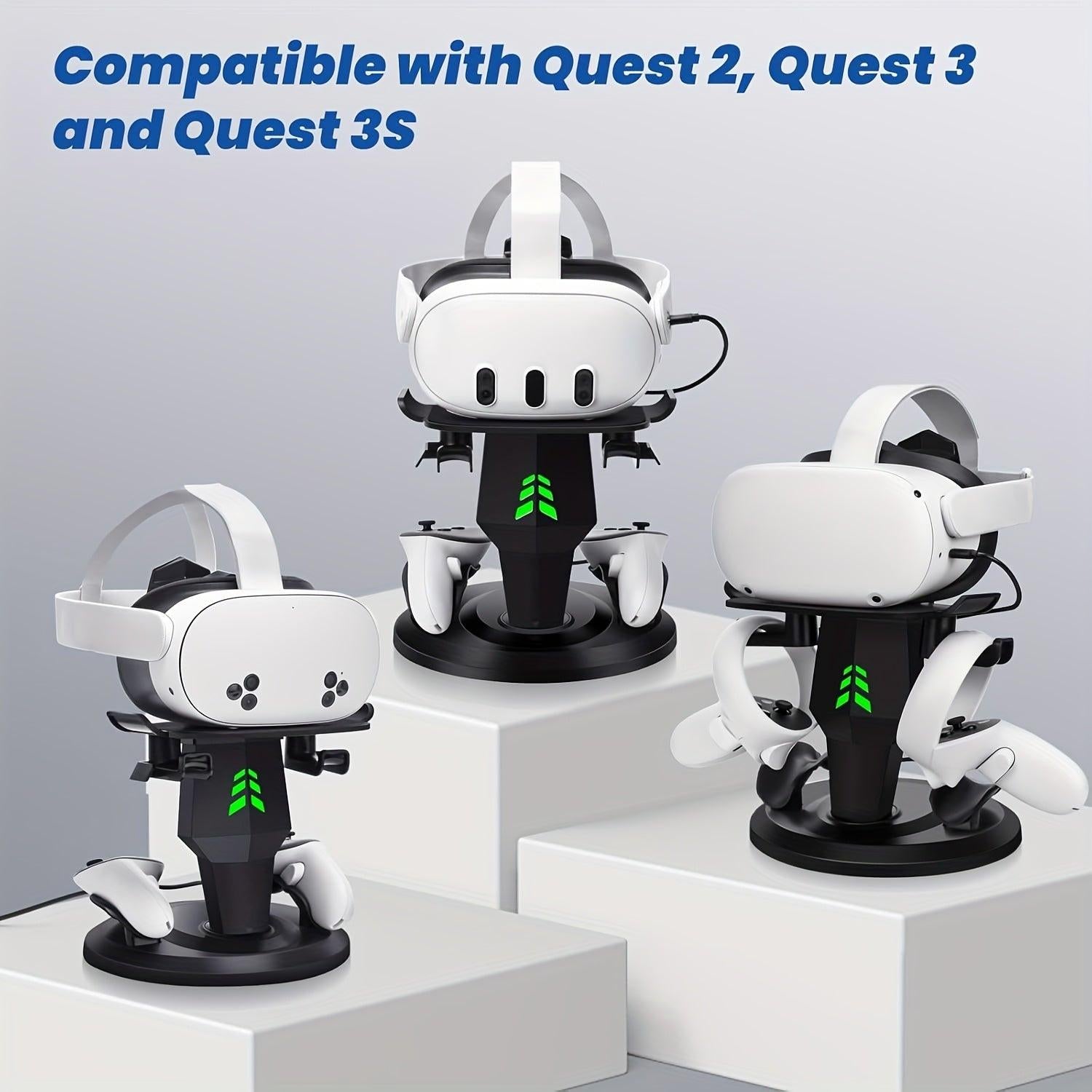 Meta Quest 3s/Meta Quest3/Meta Quest 2/Rift/Pico Charging + Display Stand, Meta Quest 3 Controller Storage Stand + Meta Quest 2 Controller Hanging Rack, New VR Storage Stand in 2024, Type C Charging + RGB Charging Indication - Buy online at  Vibe In Cart.