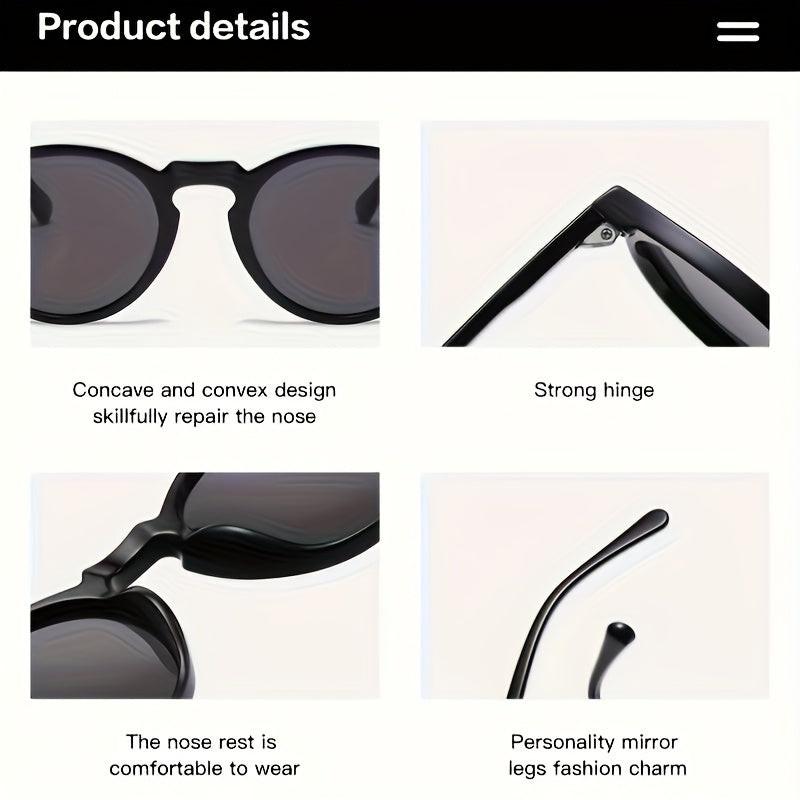 Round Fashion Polarized Women And Men Fashion Glasses UV Protection Trendy Classic Style Ideal for Beach,, Camping, Driving, Ideal Valentine's Day Gift - Buy online at  Vibe In Cart.