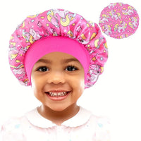 Unicorn Cartoon Printed Children's Satin Sleep Cap Baby Hair Care Cap - Buy online at  Vibe In Cart.