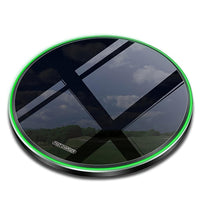 Round Wireless Charger Stand, 15W Fast Charging Dock Phone Charger, Adaptive LED Wireless Charging Station for iPhone17 16 15 14 13 12 11 9 8 XR, Samsung S25 S23 S22 S21 S10 S9, for Airpods 3/2/Pro - Buy online at  Vibe In Cart.