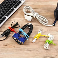 100/150 Pack Silicone Cable Organizers, Reusable Twisted Cord Ties, Multifunctional Zipper Storage Bags for Headphone, Charging Cables, Cord Management Clips - No Battery Required - Buy online at  Vibe In Cart.