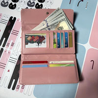 Women's Large-Capacity Tri-Fold Wallet with Zipper Closure - Elegant Rhombus Metal Crown & Design, Long Mini Leather Purse,  Leather Casual/Professional Wallet for Cash, Cards, IDs ( Zipper Pocket) - Buy online at  Vibe In Cart.