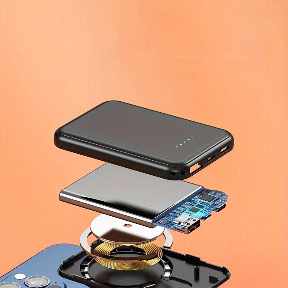 Ultra-Thin Magnetic Power Bank, 12900mAh Wireless Portable Charger, Wired 20W Fast Charging Battery Pack, Compatible with Magsafe, for iPhone 17/16/15/14/13/12 Series for SamSung for Android, Comes with USB C Charging Cable - Buy online at  Vibe In Cart.