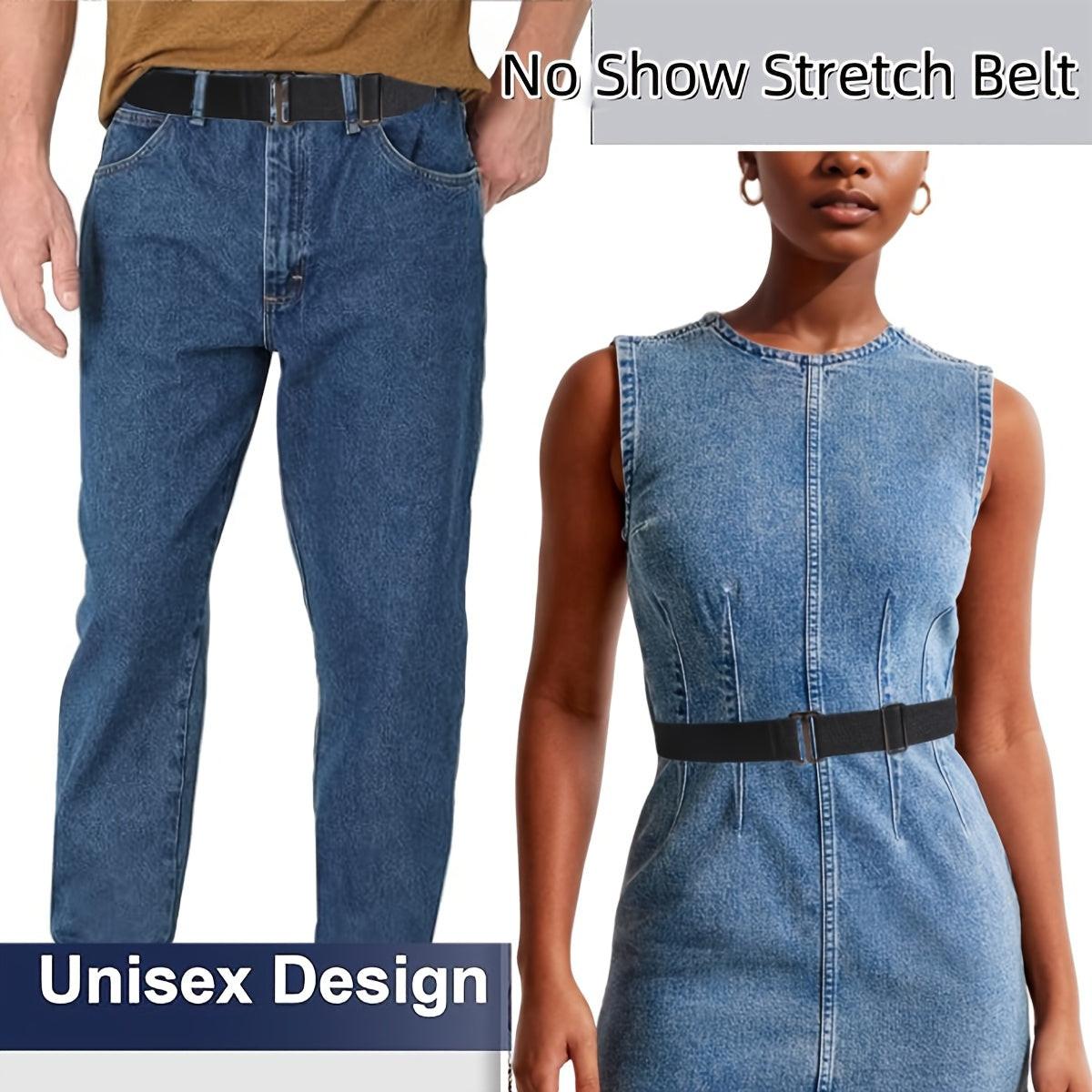 Minimalist No Buckle Belt Monochrome Elastic Waistband Sweet Style Jeans Pants Belts for Women - Buy online at  Vibe In Cart.