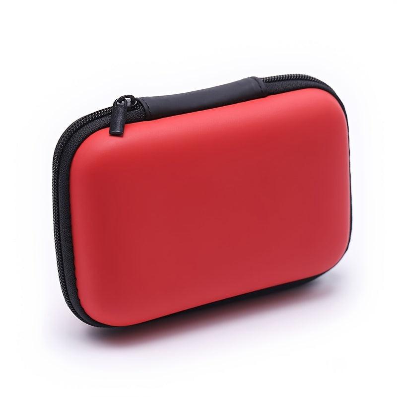 1pc Multifunctional Faux Leather Tech Accessory Organizer with Mesh Pocket, Portable Durable Travel Case for Multiple Devices Charging Cables and Earphones, Coin and Jewelry Box - No Battery - Buy online at  Vibe In Cart.