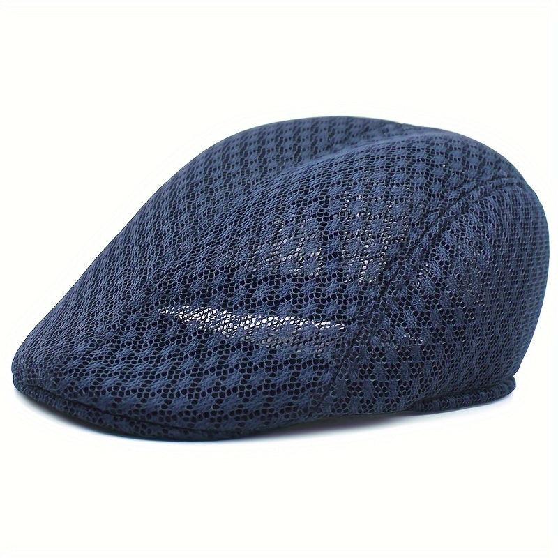 Korean Version of Simple Solid Color Hollow Breathable Mesh Light Plate Forward Hat Outdoor Play All Shade Retro Painter Hat - Buy online at  Vibe In Cart.