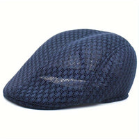 Korean Version of Simple Solid Color Hollow Breathable Mesh Light Plate Forward Hat Outdoor Play All Shade Retro Painter Hat - Buy online at  Vibe In Cart.