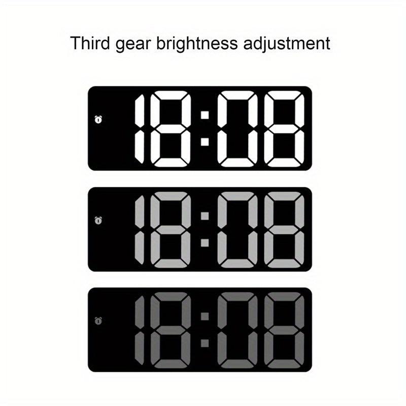 1pc Creative Mirror Digital Alarm Clock | LED Display, Temperature Time Date, USB Plug In, Silent, Portable, Ideal for Home Office Decoration, Perfect Gift for Christmas And Valentine'S Day - Buy online at  Vibe In Cart.
