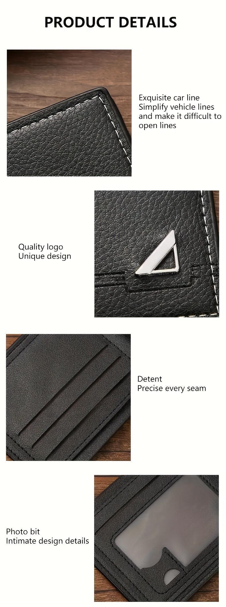 [Professional Business Wallet] PEEJAA Men's Professional Business Wallet | Large Capacity PU Leather | Horizontal Design, Money Clip, Cash & Card Holder | Durable for Meetings, Traveling | Stylish Gift for Entrepreneurs, Exec - Buy online at  Vibe In Cart.