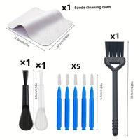 5/12/9/18pcs Phone & Computer Cleaning Kit with Charging Port/Speaker Hole Brush, Keyboard, Portable Mini Plunger for Smartphone, Tablet, Shower Head Unclogging - Plastic/Metal Device Maintenance Tool (Dust Plug & Cloth) - Buy online at  Vibe In Cart.