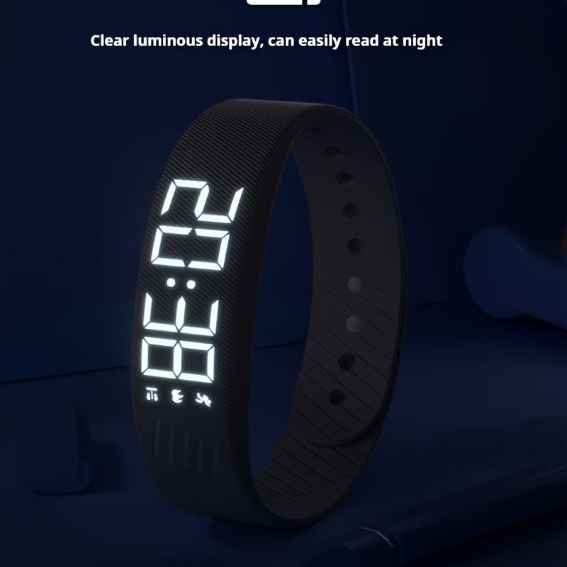 2025 New Multifunctional Simple Fashion Unisex Electronic Watch with Alarm Clock, Pedometer, Timer, Luminous, Senseless Wear Fashion Sports Multifunctional Wristwatch Holiday Gift, Suitable for Any Scene - Send a Hand Rope A - Buy online at  Vibe In Cart.