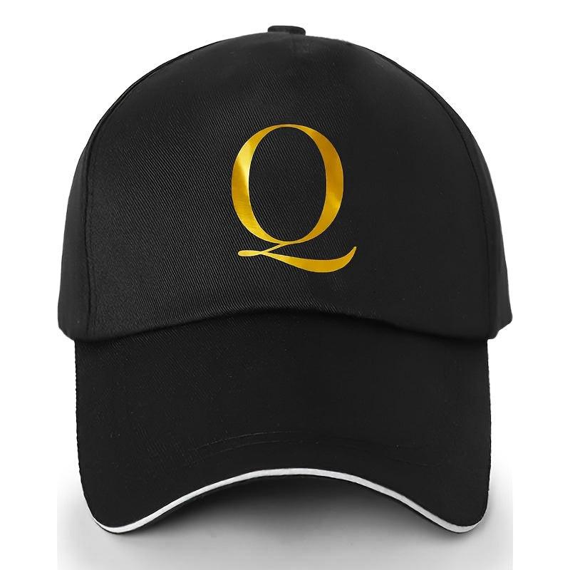 Adjustable Polyester Baseball Cap with Letter Embroidery