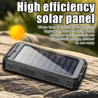 Solar Charger-40000mAh Solar Charger Power Bank -Portable Solar Phone Battery Panel Charger, QC3.0 Dual USB Port Battery Pack Charger Portable For All Cell Phones & Electronic Devices- Long Lasting, Travel Camping, LED Flashl - Buy online at  Vibe In Cart.