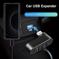 [USB 3.0 Hub] 4-Port USB 3.0 Hub [90°, 180° Rotatable], USB Splitter, 3 USB Ports and 1 USB C Power/Data Port, USB Extender for Laptops, Cars, iMacs, MacBook Air, MacBook Pro, etc - Buy online at  Vibe In Cart.